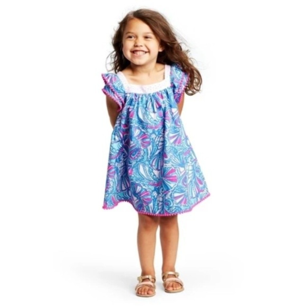Lilly‎ Pulitzer Target 20th Anniversary My Fans Shell Paisley Dress Girls 18M